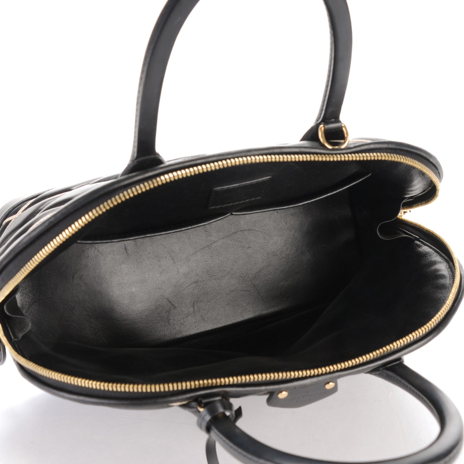 Louis Vuitton Lambskin Malletage Alma PM Black 5 of 6