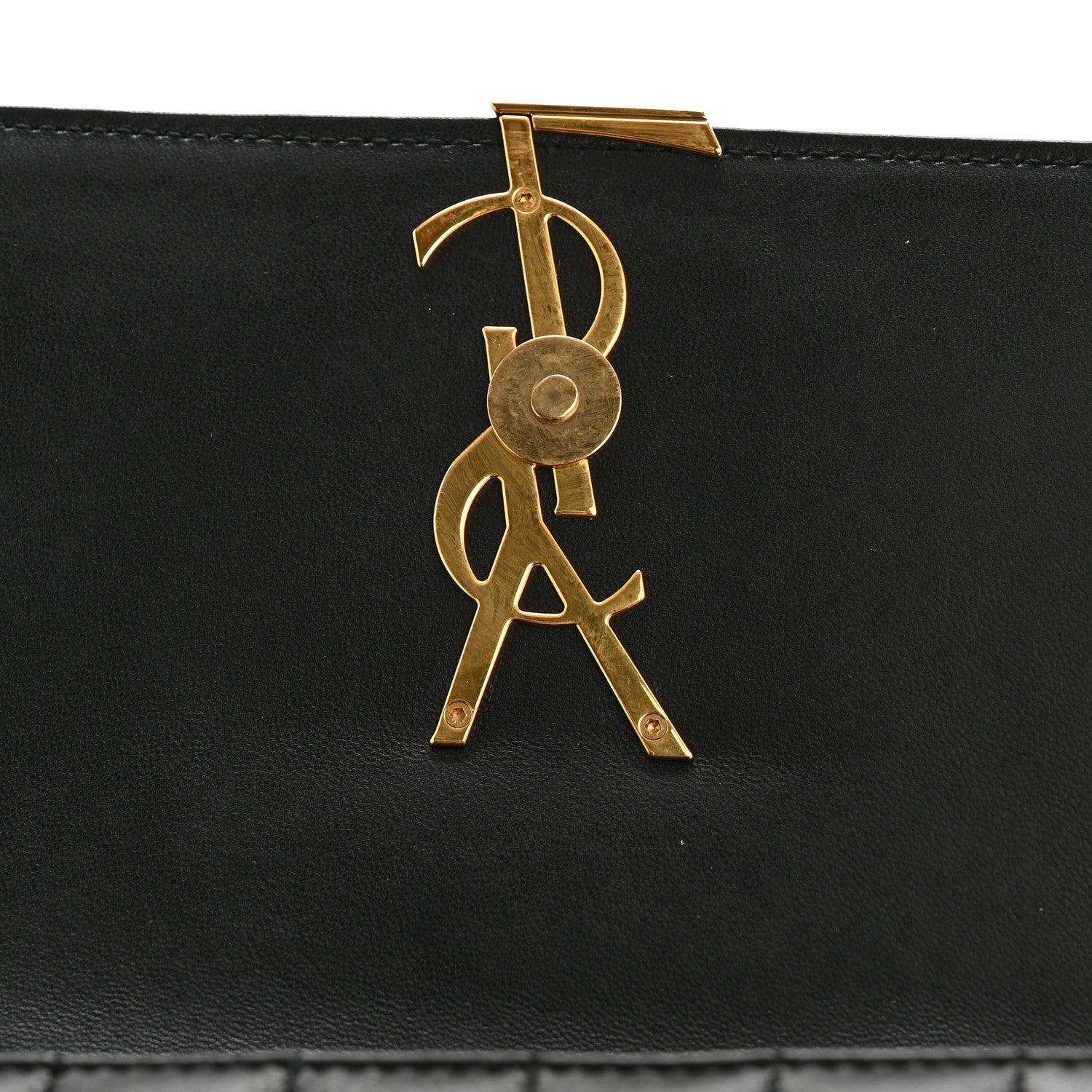 Saint Laurent Lambskin Matelasse Monogram Small Vicky Chain Bag Black 11 of 15