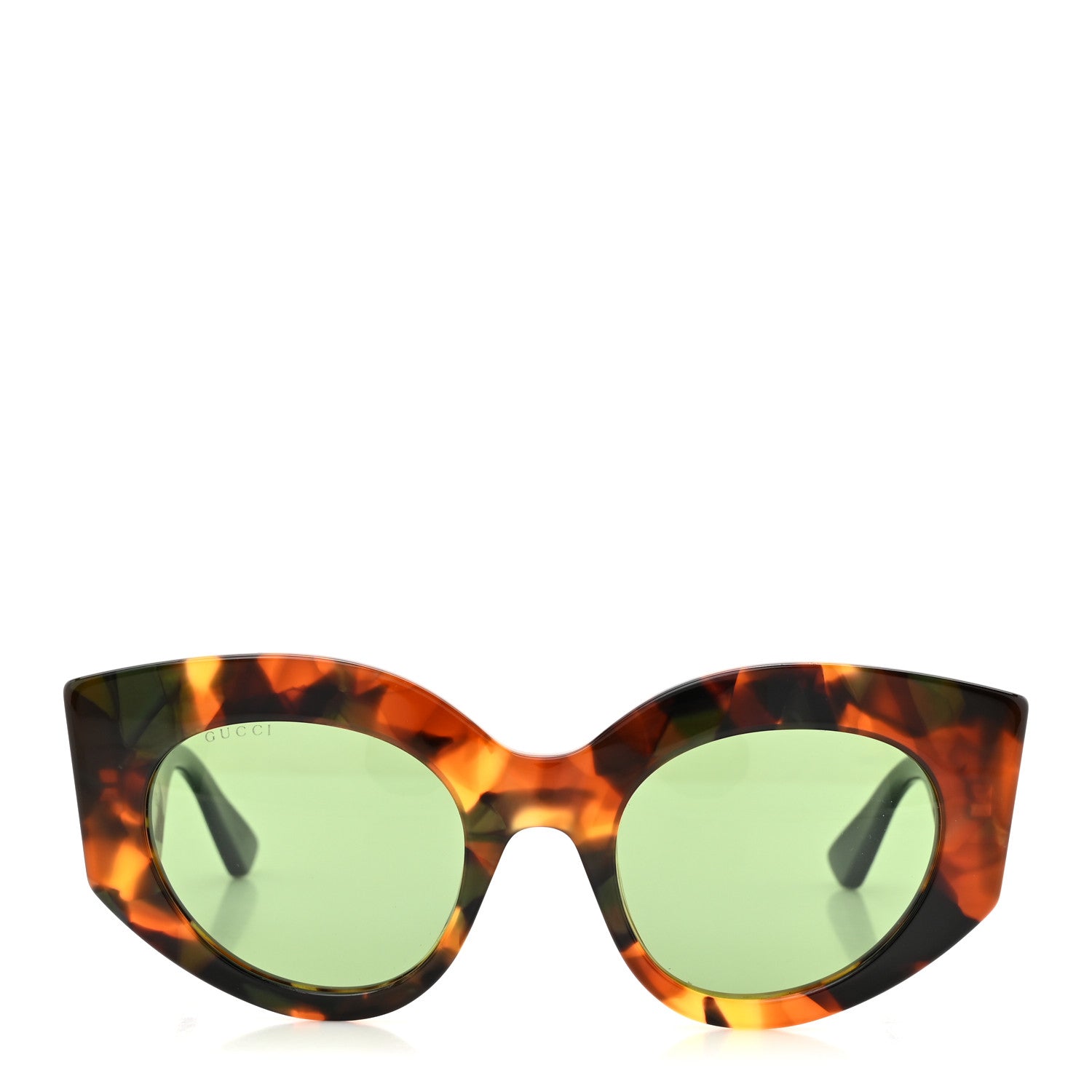 Gucci Acetate Oversized Rectangle Frame Web Sunglasses GG 0275/S Tortoise 2 of 8