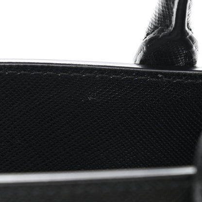 Prada Saffiano Lux Micro Galleria Shoulder Bag Black 10 of 10