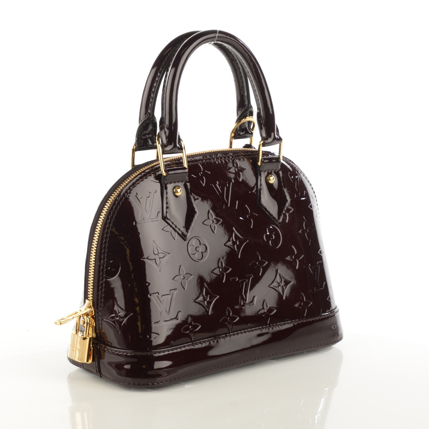 Louis Vuitton Vernis Alma BB Amarante 3 of 8