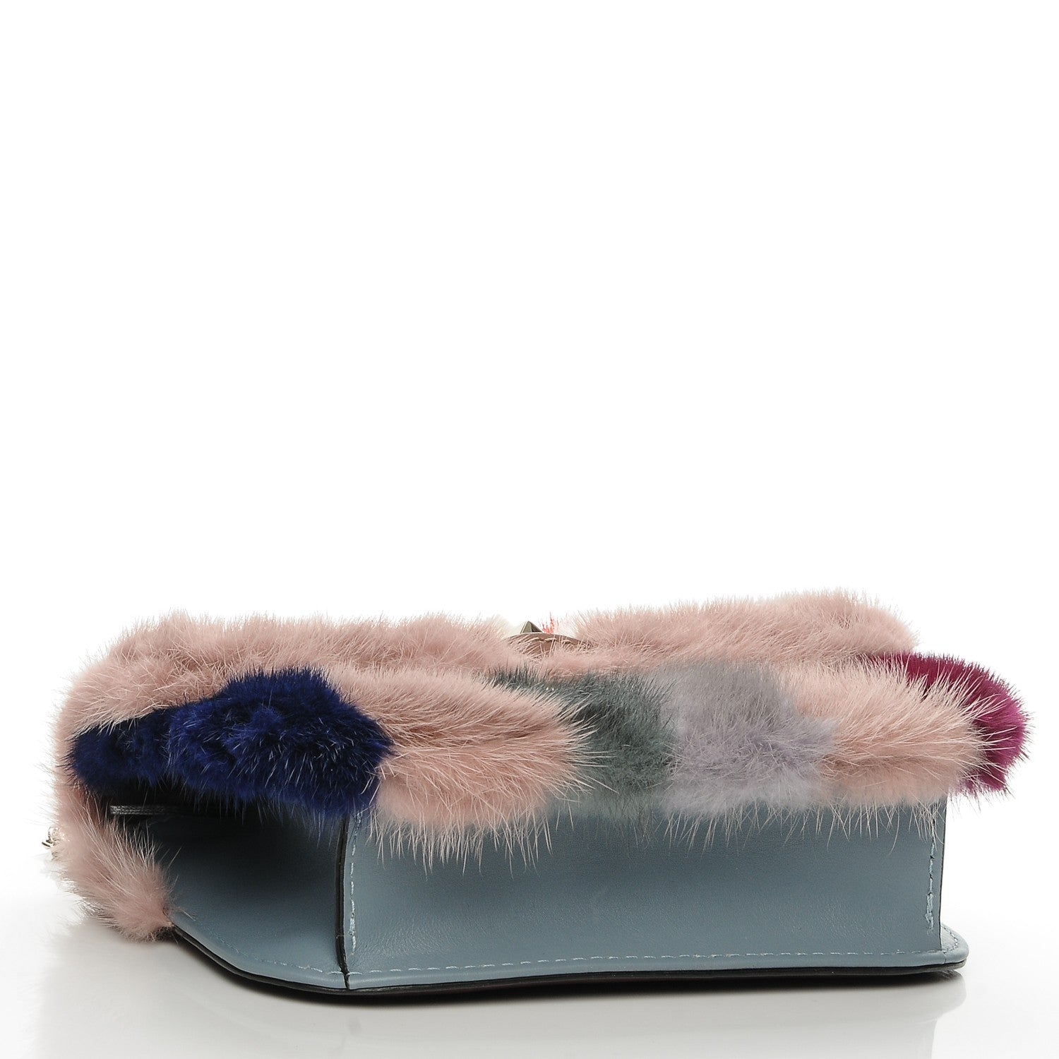Valentino Garavani Mink Fur Colorblock Small Glam Lock Rockstud Flap Multicolor 4 of 6