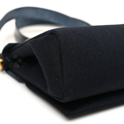 Hermes Military Toile Vache Hunter Herbag Zip Retourne 20 Black 9 of 11