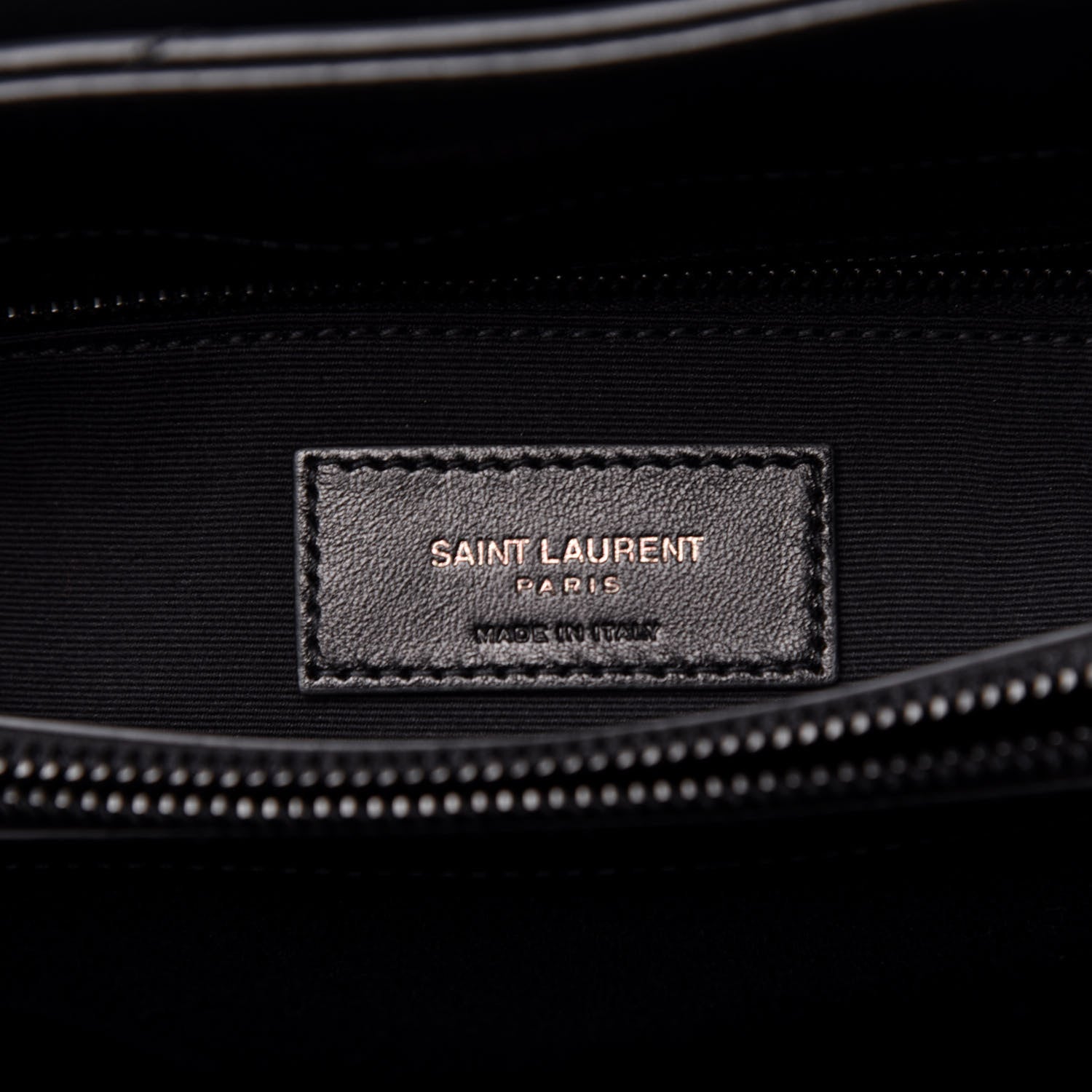 Saint Laurent Calfskin Y Quilted Monogram Medium Loulou Chain Satchel Black 7 of 12