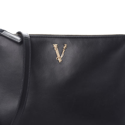 Versace Vitello Virtus Shoulder Bag Black 7 of 9