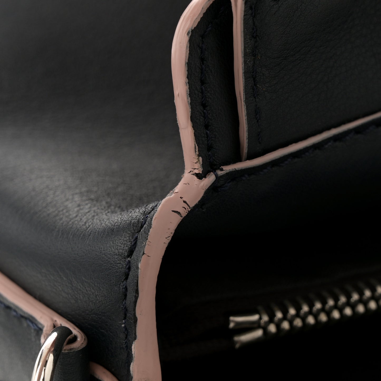 Vitello Dolce Scalloped Studded Medium By The Way Boston Bag Blu Notte