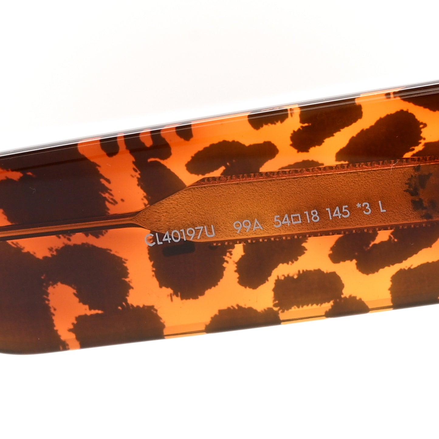 Acetate Square Sunglasses CL40197U Leopard Havana