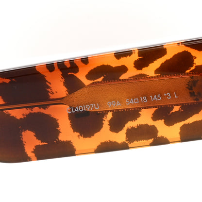 Celine Acetate Square Sunglasses CL40197U Leopard Havana 6 of 7