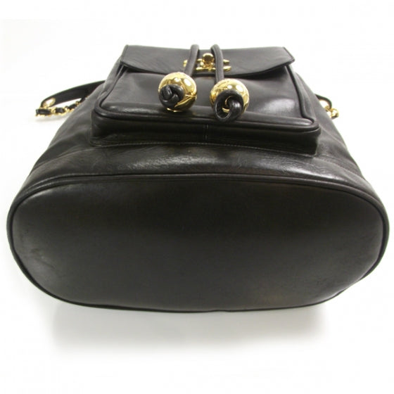 Chanel Lambskin Drawstring Bag Black 4 of 14