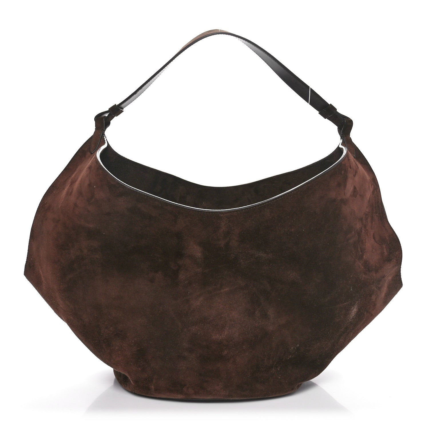 Khaite Suede Calfskin Medium Lotus Tote Toffee 1 of 10