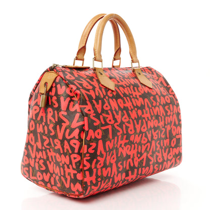 Louis Vuitton Monogram Graffiti Speedy 30 Fuchsia 3 of 14