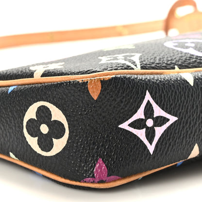 Louis Vuitton Monogram Multicolor Pochette Accessories Black 8 of 9