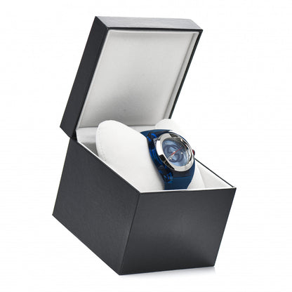 Gucci Stainless Steel Rubber 46mm Sync Web Quartz Watch Blue 5 of 5