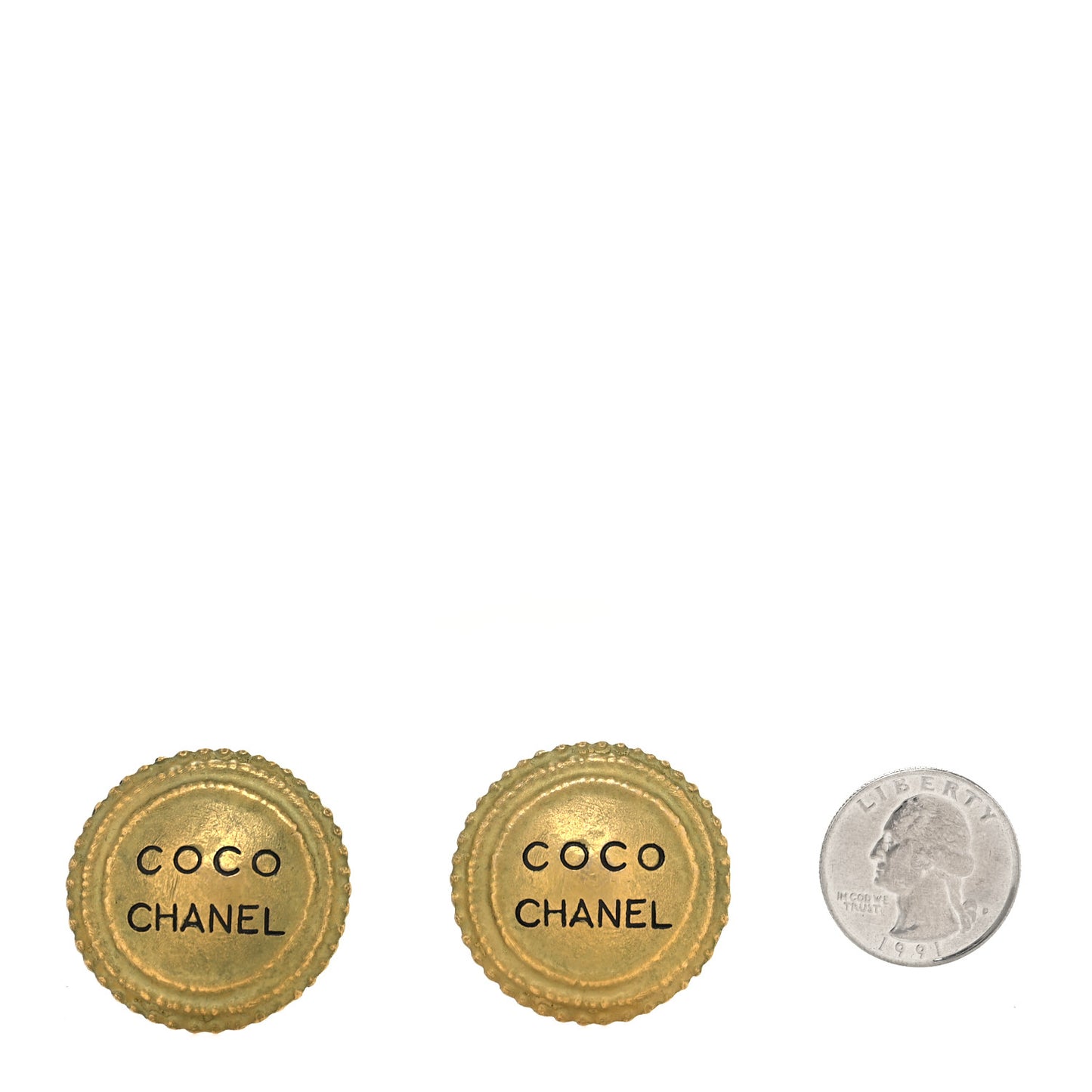 Coco Chanel Clip On Earrings Gold