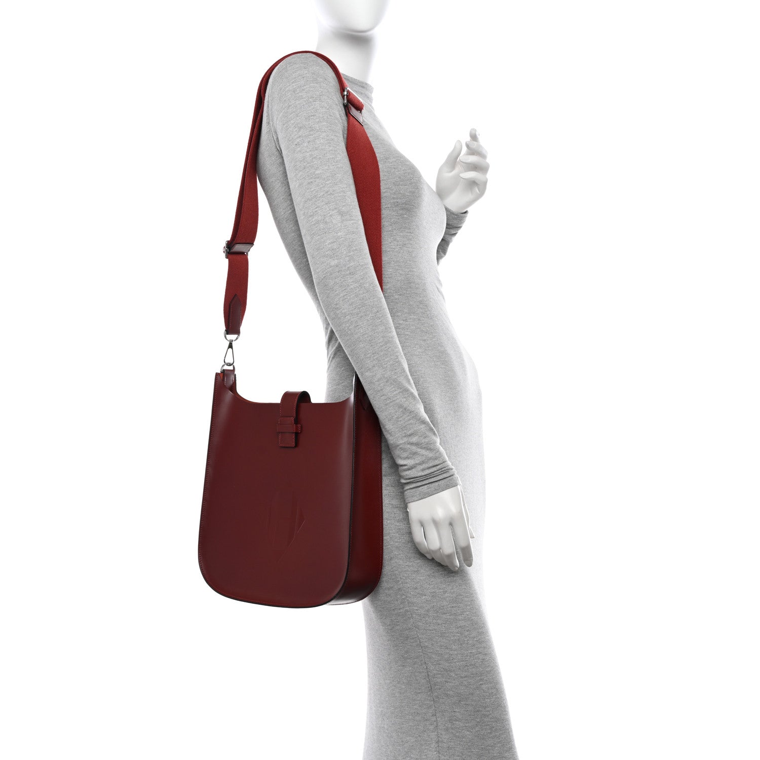 Hermes Vache Hunter Evelyne Sellier 29 PM Rouge H 2 of 11