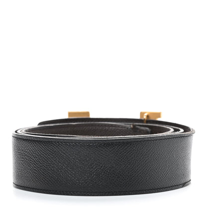 Hermes Epsom 42mm Constance H Belt 105 Black Chocolate 2 of 7