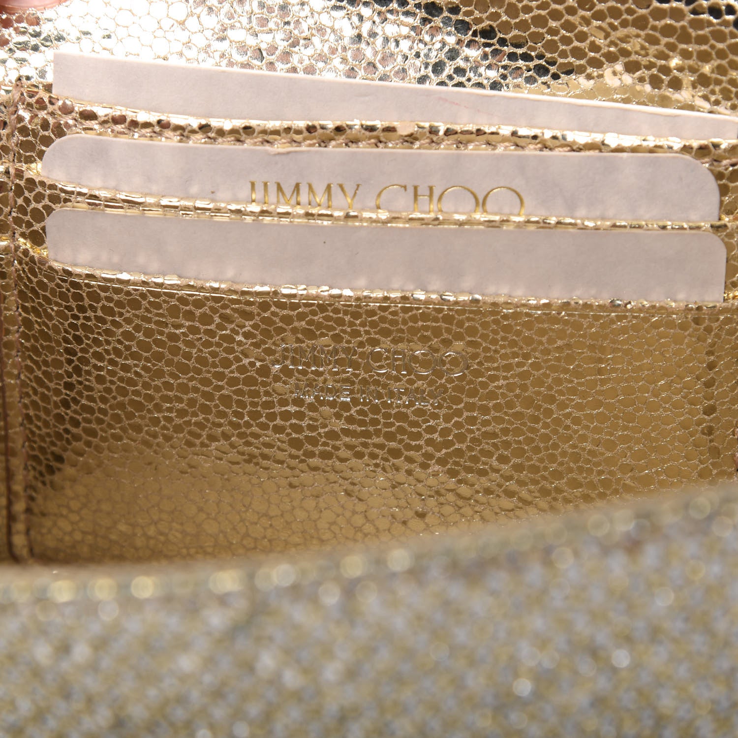 Jimmy Choo Lame Glitter Flap Champagne 8 of 10