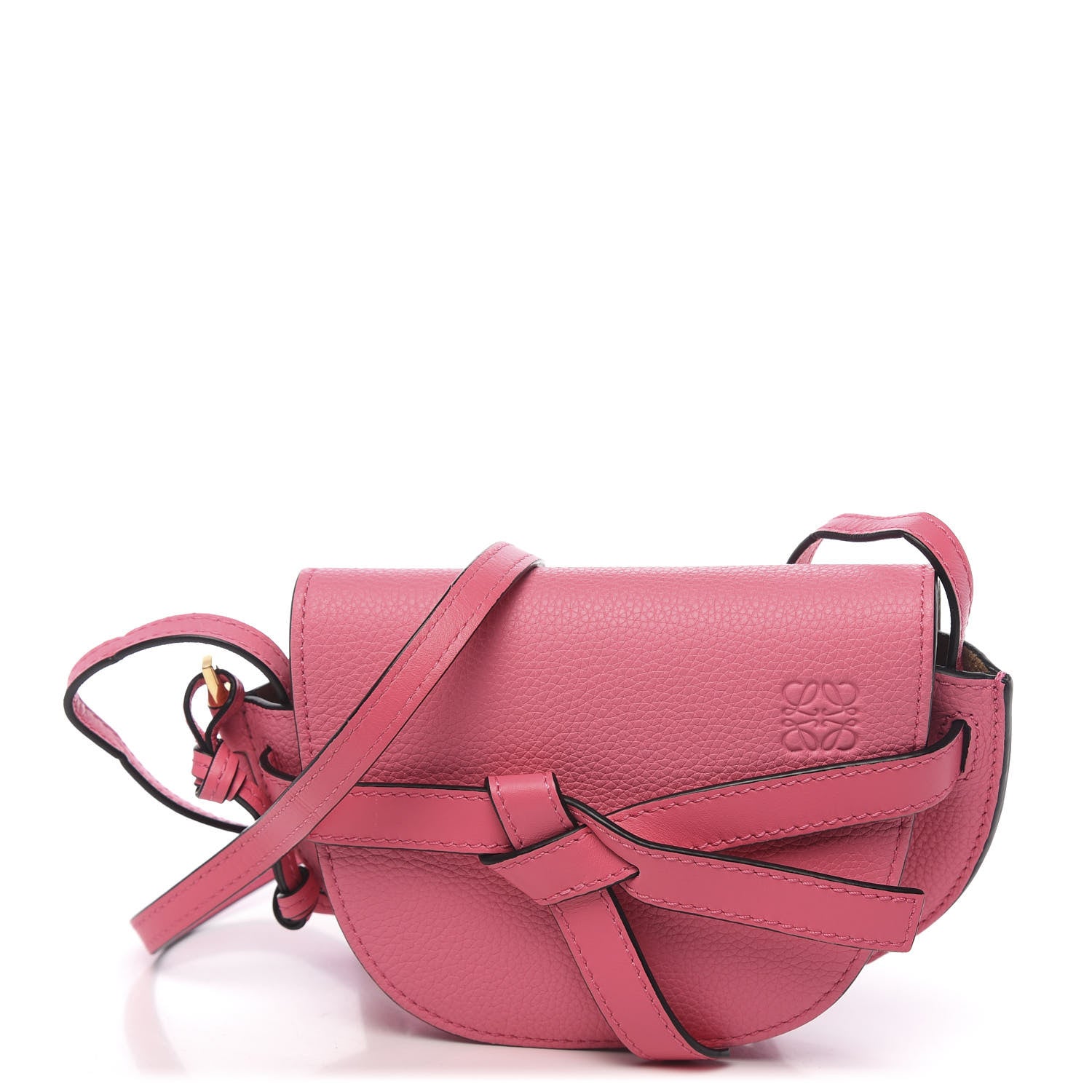 Loewe Grained Calfskin Mini Gate Crossbody Bag Wild Rose 1 of 9