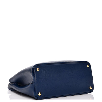 Prada Saffiano Cuir Medium Double Bag Inchiostro 5 of 7
