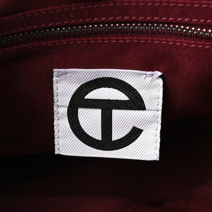 Telfar Vegan Leather Medium Shopping Bag Oxblood 6 of 9