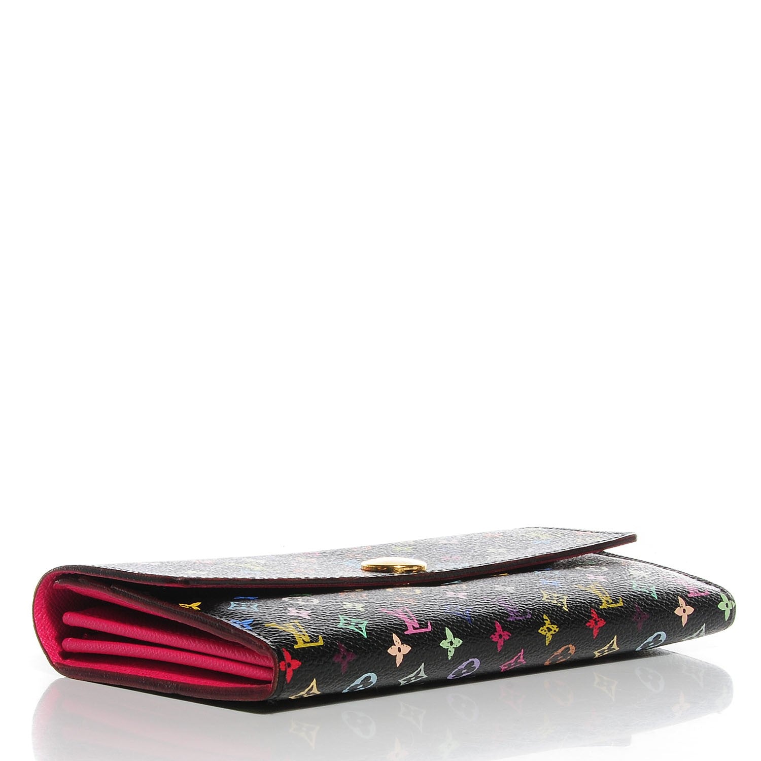 Louis Vuitton Monogram Multicolor Sarah Wallet Black Grenade 3 of 7