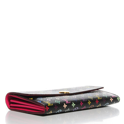 Louis Vuitton Monogram Multicolor Sarah Wallet Black Grenade 3 of 7