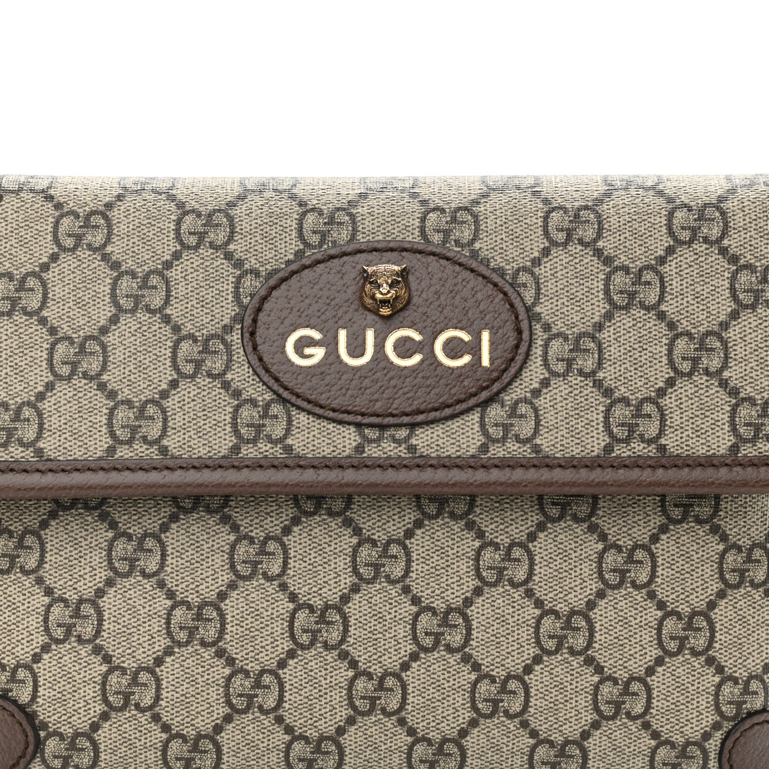 Gucci GG Supreme Monogram Neo Vintage Web Belt Bag Brown 8 of 11
