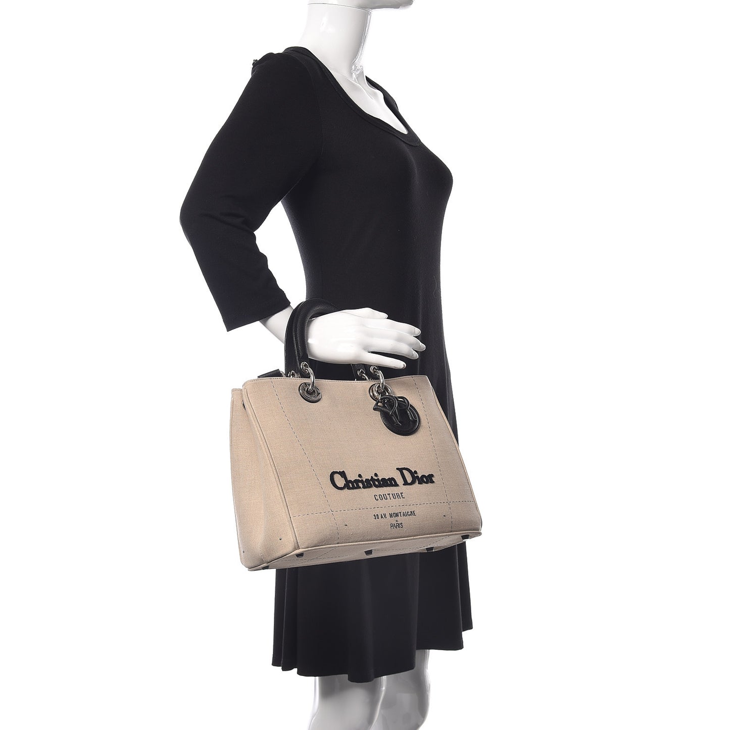 Canvas Lady Dior Etoile Beige