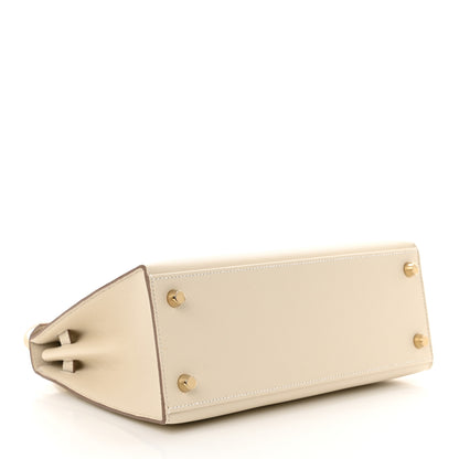 Hermes Epsom Kelly Sellier 25 Craie 4 of 11