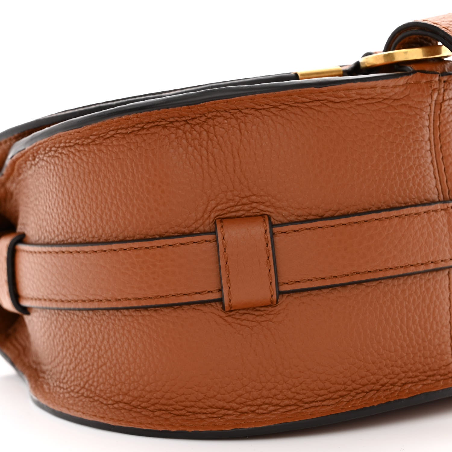 Chloe Calfskin Mini Marcie Round Crossbody Bag Tan 9 of 10
