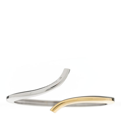 Damiani 18K White Yellow Gold Diamond Eden Bangle Bracelet 1 of 5