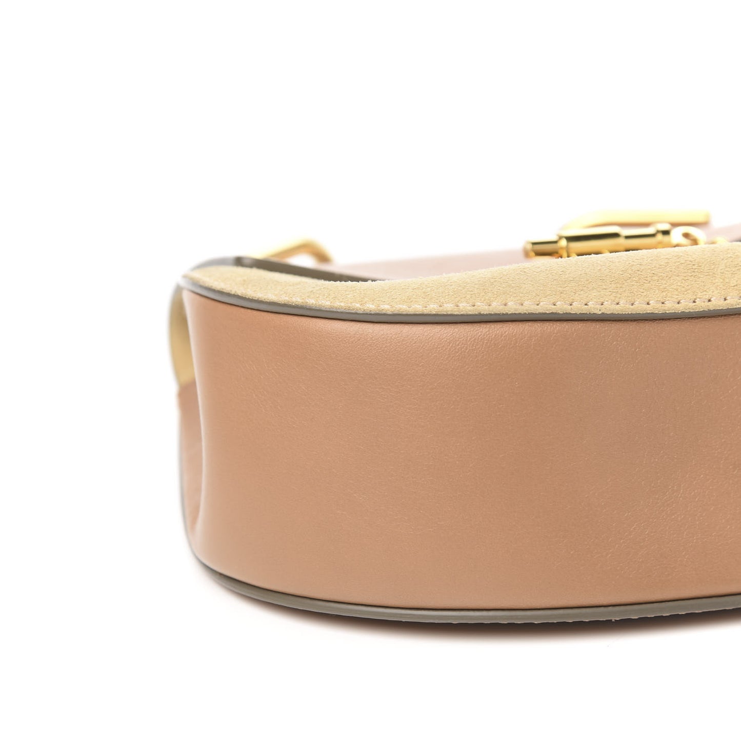 Suede Smooth Calfskin Mini Drew Shoulder Bag