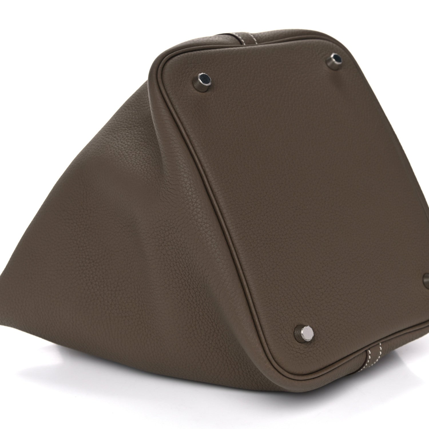 Hermes Taurillon Clemence Picotin Lock 22 MM Etoupe 6 of 7