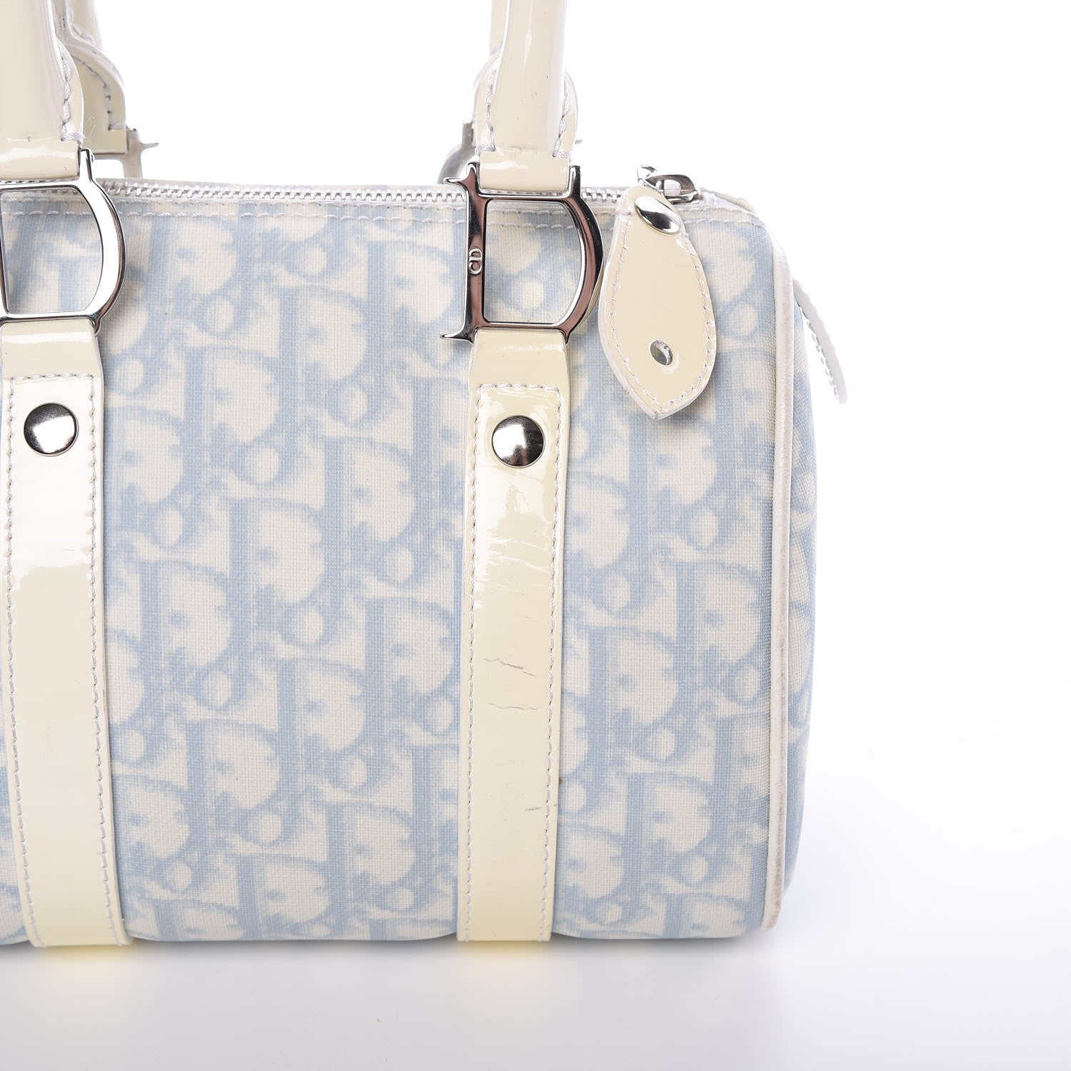 Christian Dior Monogram Mini Boston Blue 11 of 19