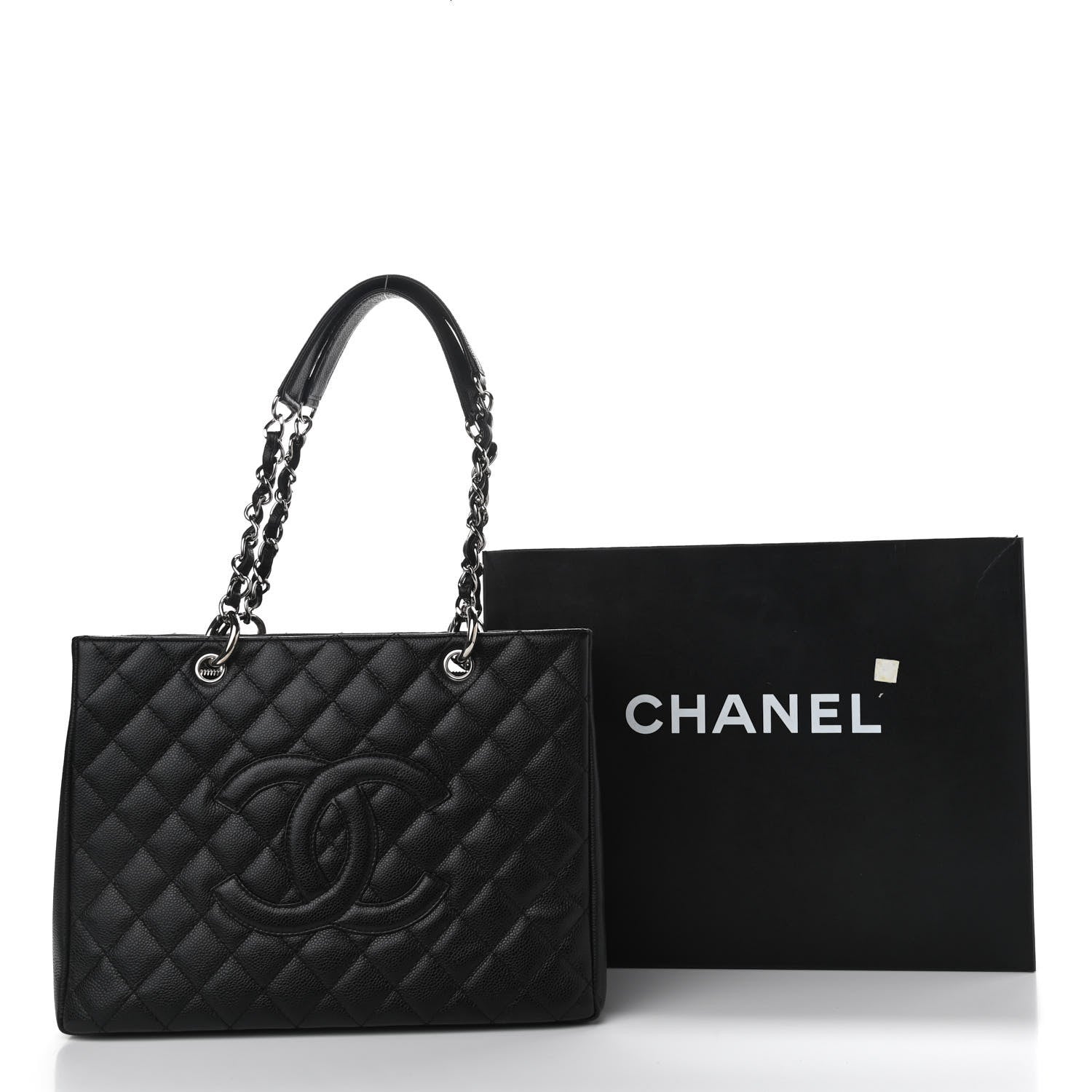 Chanel Caviar Quilted Grand Shopping Tote GST Black 11 of 11