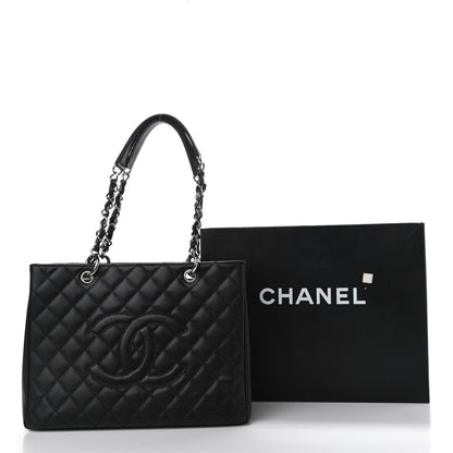 Chanel Caviar Quilted Grand Shopping Tote GST Black 11 of 11