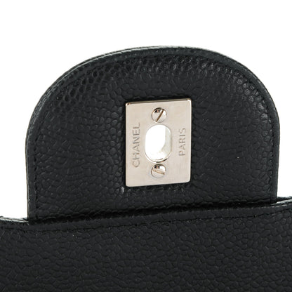 Chanel Caviar Quilted Jumbo Double Flap Black 6 of 8