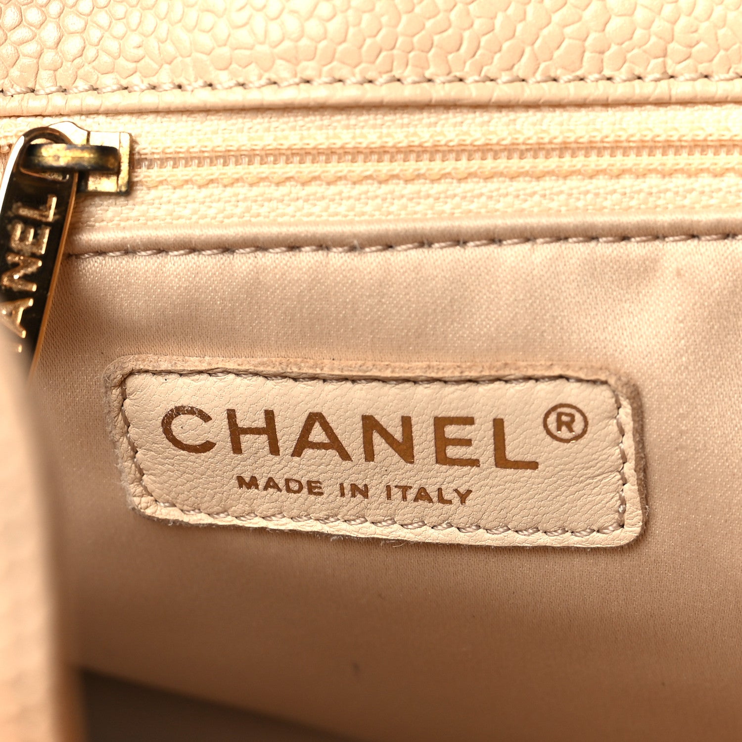 Chanel Caviar Quilted Petit Shopping Tote PST Beige Clair 6 of 11