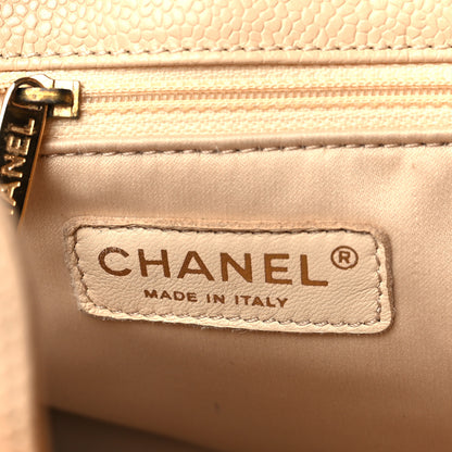 Chanel Caviar Quilted Petit Shopping Tote PST Beige Clair 6 of 11