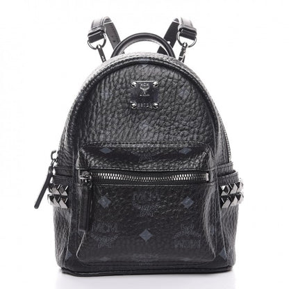MCM Visetos Side Suds X-Mini Stark Bebe Boo Backpack Black 1 of 14