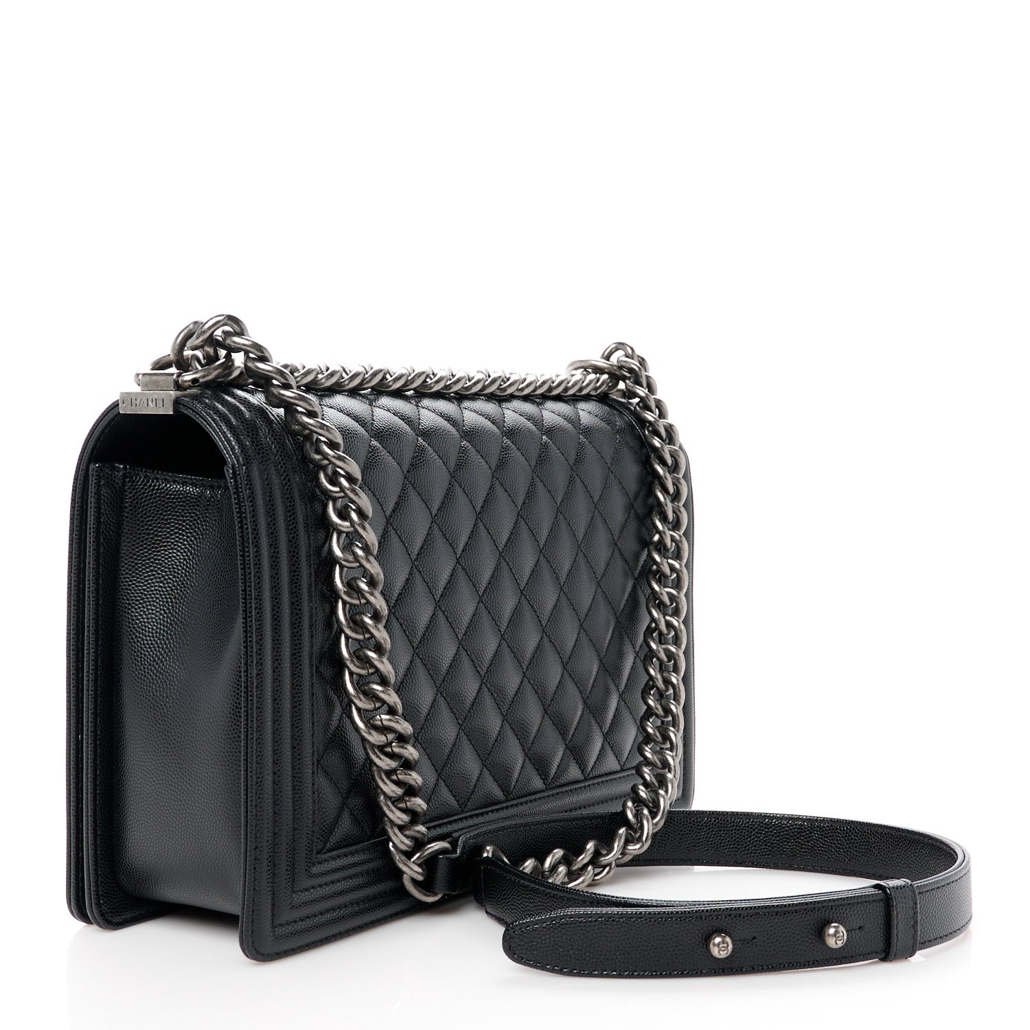 Chanel Caviar Quilted New Medium Boy Flap Black 3 of 11