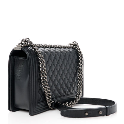 Chanel Caviar Quilted New Medium Boy Flap Black 3 of 11