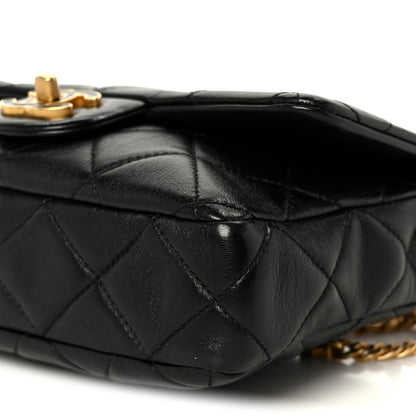 Chanel Lambskin Enamel Quilted Pending CC Square Flap Black 11 of 11
