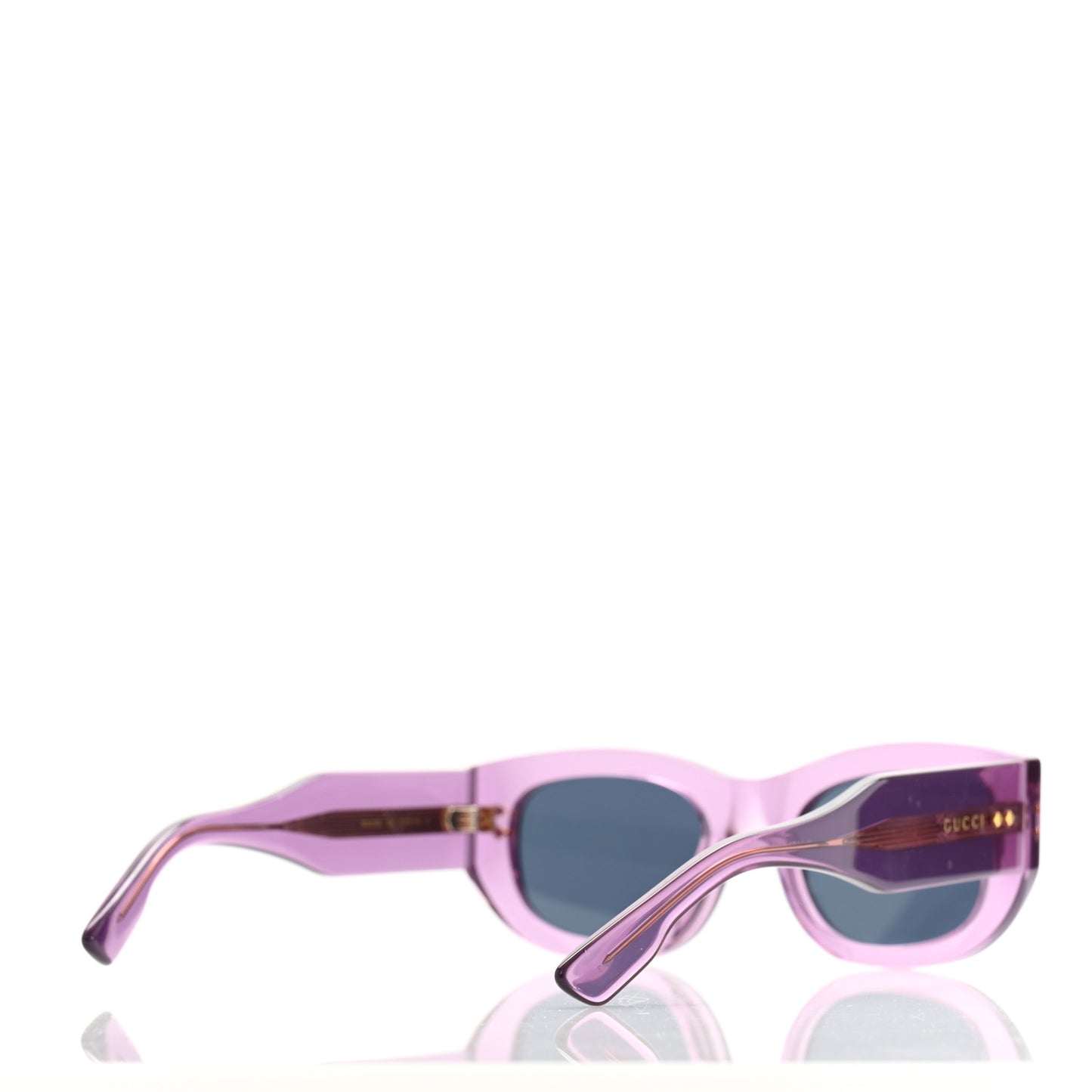 Acetate Rectangle Frame Sunglasses GG12156S Purple