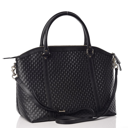 Gucci Soft Microguccissima Dome Satchel Black 4 of 17