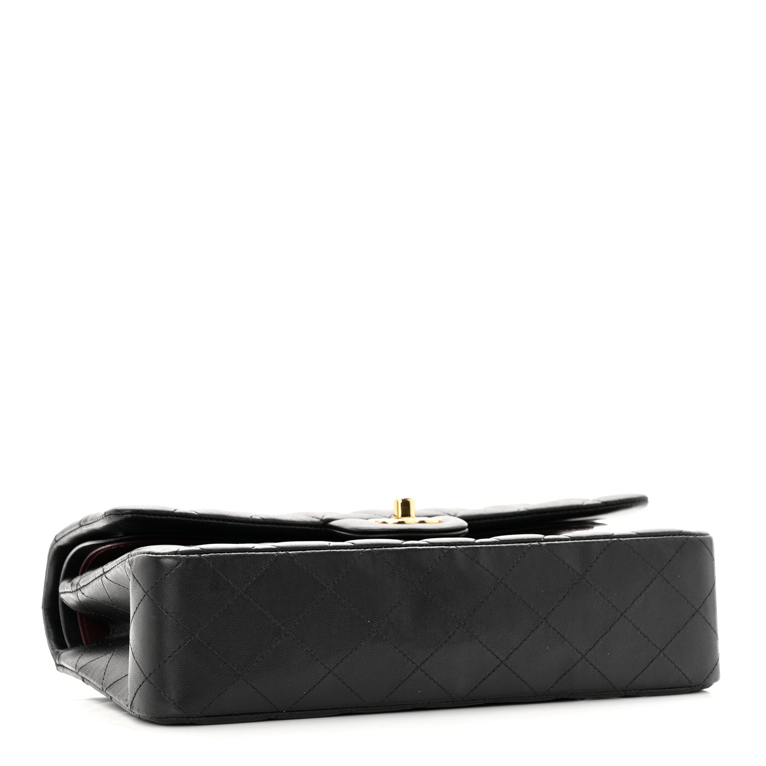 Chanel Lambskin Quilted Medium Double Flap Black 4 of 16