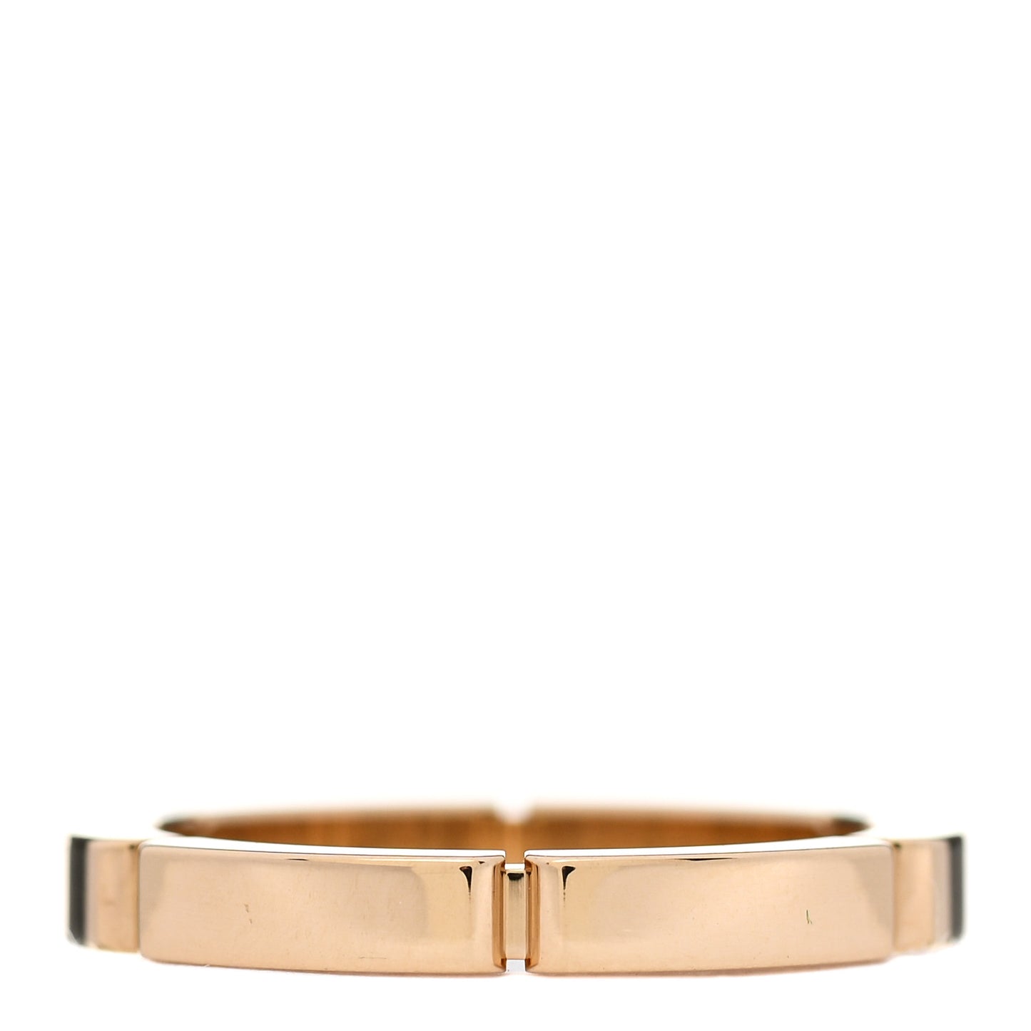 18K Yellow Gold Diamond Maillon Panthere Wedding Band Ring 48 4.5