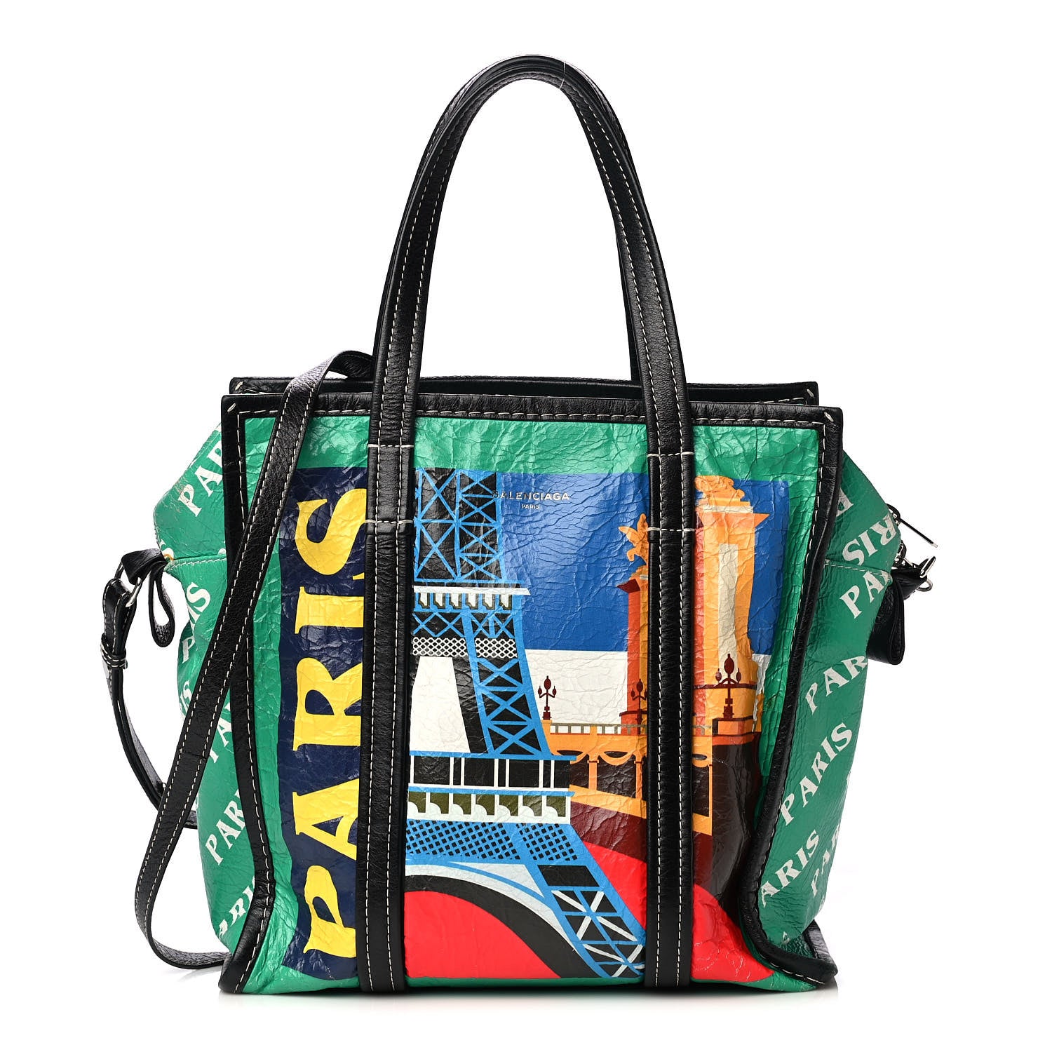 Balenciaga Agneau Arena Paris Print S Bazar Shopper Tote 1 of 4