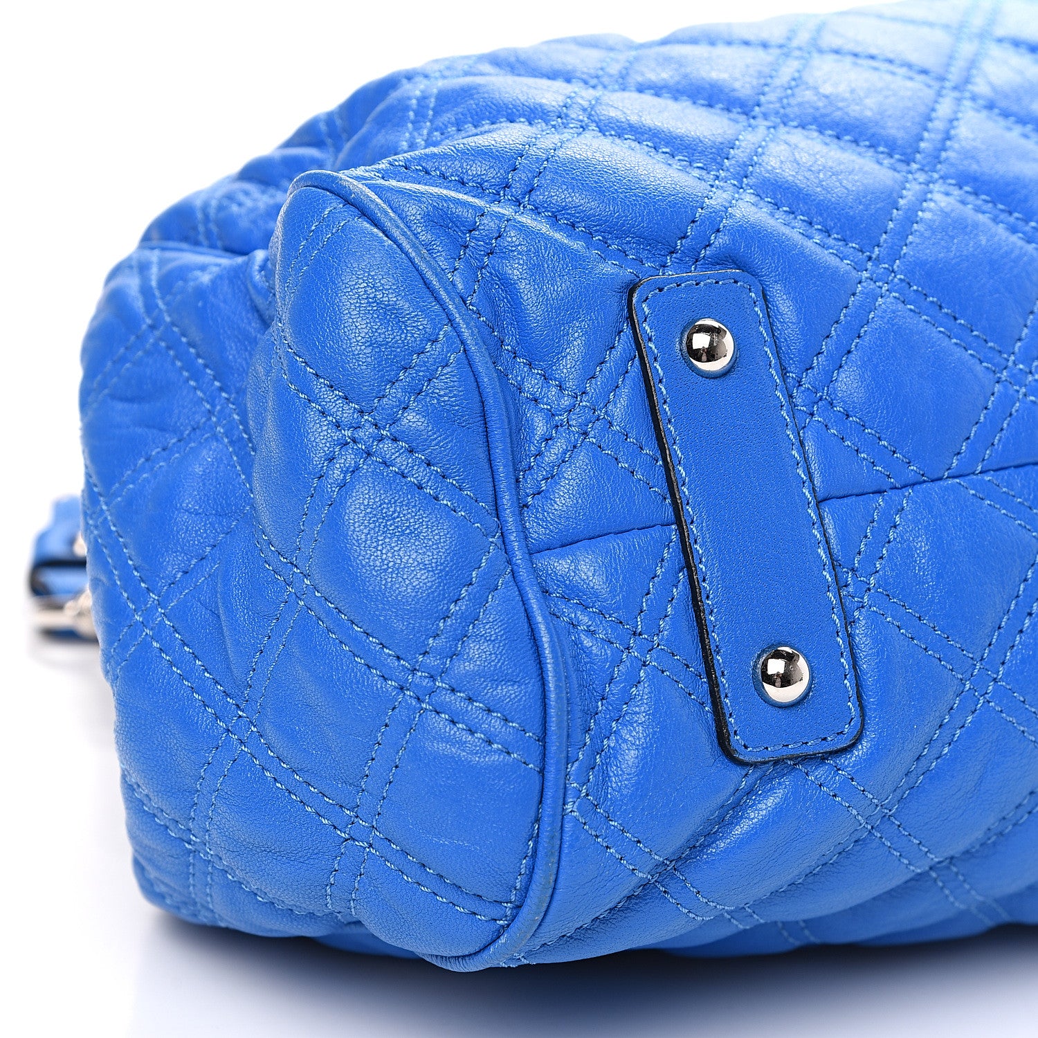 Marc Jacobs Calfskin Quilted Stam Bright Blue 7 of 16