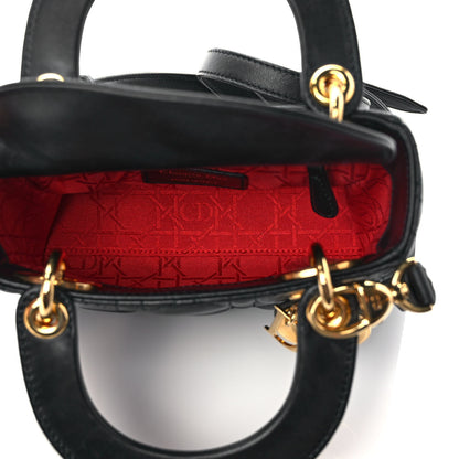 Christian Dior Lambskin Cannage Mini Lady Dior Black 4 of 9